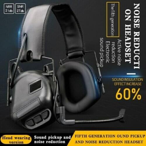 Tactical Airsoft Head Wearing Communication Sound Pickup Noise Reduction Headset