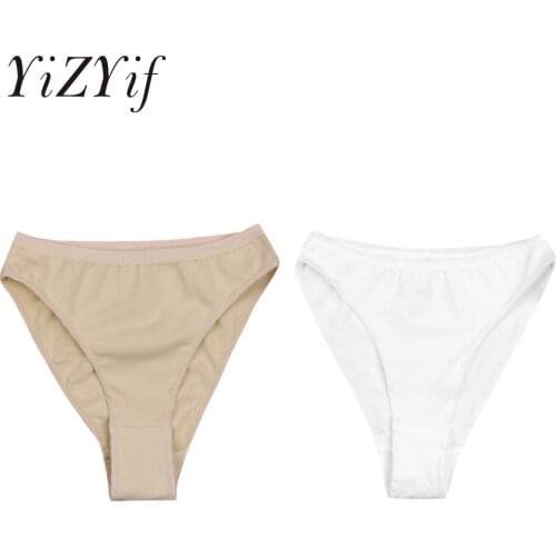 YiZYiF Kids High Cut Ballet Dance Briefs Underwear Underpants Cute Girls Ballet Dance Gymnastics Bottom Ballerina Dance Panties