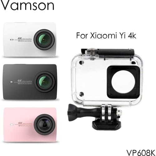 Vamson 40m Waterproof Case Protective Housing Case Diving For Xiaomi for Yi 4K Sports Camera 2 VP608K