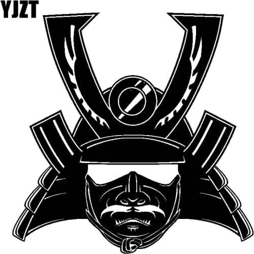 YJZT 17.8CM*17.8CM Cartoon Warrior Car Sticker Decal Vinyl Black Silver C13-000727