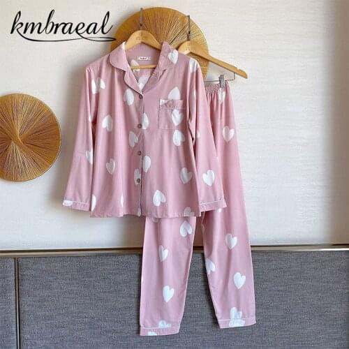 Women Pajama In The Spring and Autumn Long Sleeve Big Yards Outside Girl Student Lovely and Sweet Household Can Wear Summer Thin