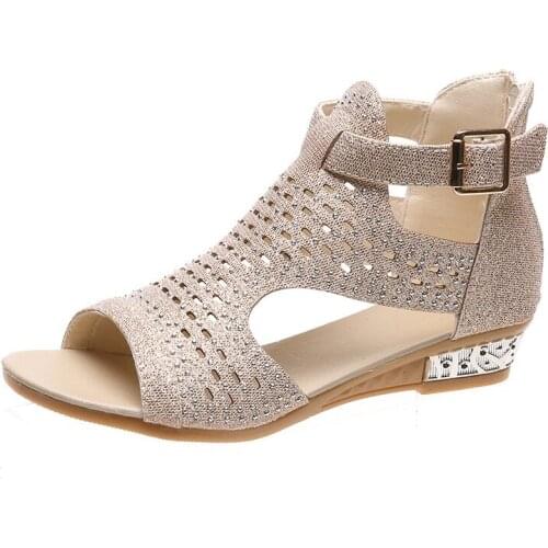 Ladies Roman Shoes Simple And Comfortable Summer Refreshing With Elegant Posture Charming Fashionable In Vanny Factory Store