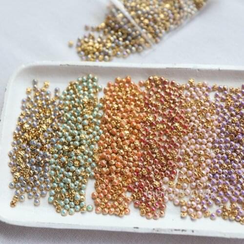 10pcs/20pcs/50pcs 4mm Mini Doll Buttons Brilliant Colors Tiny Pearl Buckle Doll Belt Buckle for DIY Doll Clothes Bag Decor