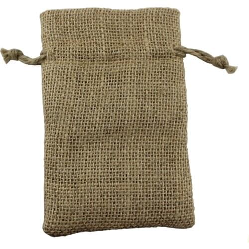 10pcs/lot) Large size 30x40cm/11.8"x16.6"100% jute drawstring gift packing recycle wine bottle bag customize size & logo