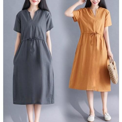 2020 New Arrive Summer Maternity Dress Woman Brief V-Neck Large Size Dresses Pregnant Woman Clothing MD-02358