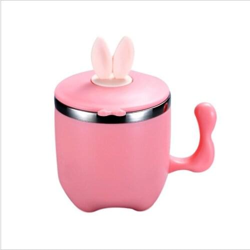 304 Stainless Steel Childrens Cutlery Sealed Thermal Insulation Soup Cup Double-Deck Baby Milk Mugs For Students