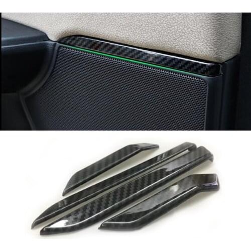 Interior Styling For Honda CRV CR-V 2017 2018 ABS Matte Car Door Stereo Loudspeaker Trim Audio Sound Speaker Strips Bezel 4pcs