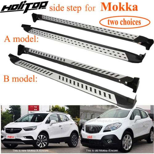 Hot running board nerf bar pedal side step for Opel Mokka,ISO9001 excellent factory ,aluminum alloy+ABS,promotion price