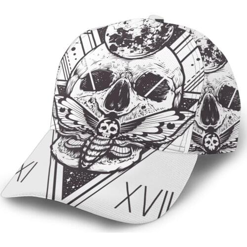 Skull Sacred Geometry Outdoor Sport Caps Baseball Hat Men Women Visor Cap Baseball Cap Street Hip Hop Caps