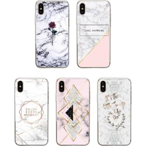 For iPhone 7 6S 8 Plus Case Luxury Marble Pattern Case Soft Cover For iPhone 11 12 Pro X XR XS Max Shockproof TPU Phone Case