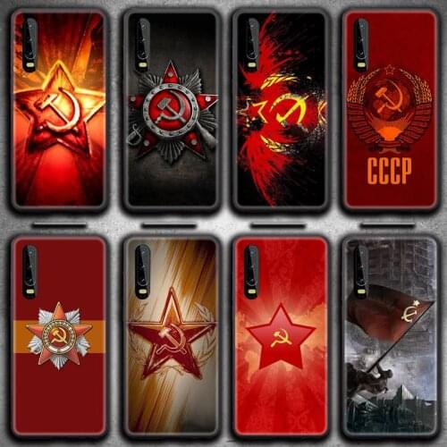 Soviet Union USSR Flag Phone Case for Huawei P20 P30 P40 lite E Pro Mate 30 20 Pro P Smart 2020 P10