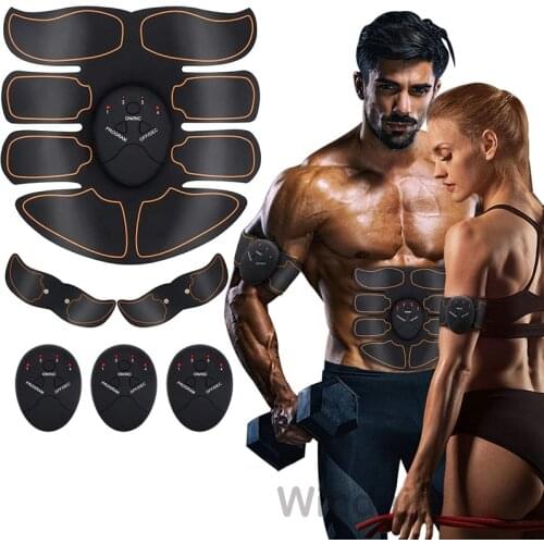 Electric Muscle Stimulator EMS Wireless Buttocks Hip Trainer Toner Abdominal Fitness Home Gym Body Slimming ABS Stimulator