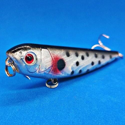 POETRYYI Classic Fishing Bait 1PCS Topwater Pencil Lure Fishing Bait 9cm 9.6g Artificial Minnow Hard Lures Baits 6# hooks