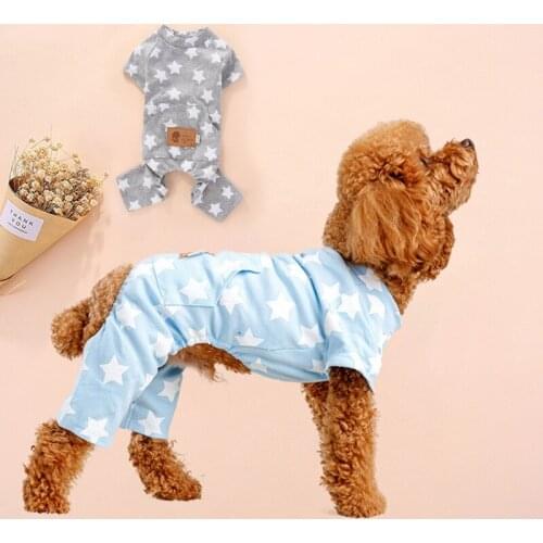 Dog Jumpsuit Pajamas Poodle Bichon Frise Pomeranian Schnauzer Dog Clothing Overalls Pet Costume Apparel Outfit Dog Pants