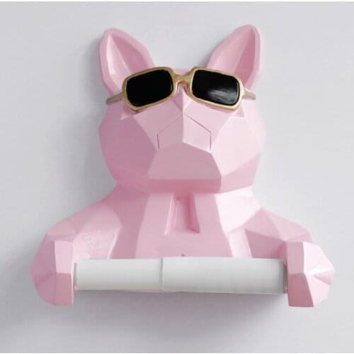 Animal tissue box Statue Figurine Hanging Tissue Holder Toilet Washroom Wall Home Decor Roll Paper Tissue Box Holder Wall Mount