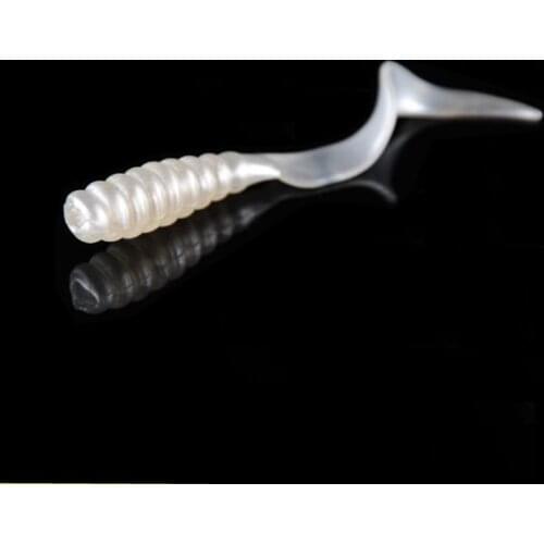 6cm sea fishing tackle protein soft lure jerk bait 1.8g worm fish jig wobblers rubber lure 3pcs/lot