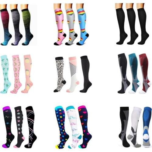 Dropship Compression Socks Multi Pairs Golf Tube Men Women Running Socks Best for Medical Edema Diabetes Varicose Veins