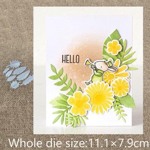 New Design Craft Metal Cutting Die die cuts 8Pcs Leaf decoration scrapbook Album Paper Card Craft Embossing die cuts