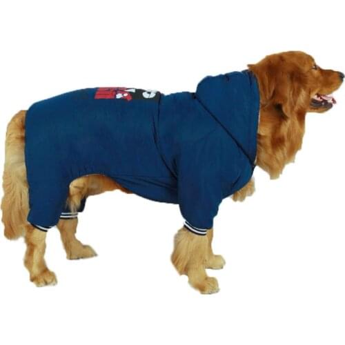 Large Dog Clothing Winter Big Dog Costume Outfit Golden Retriever Labrador Dobermann Clothing Jumpsuit Warm Dog Coat Jacket