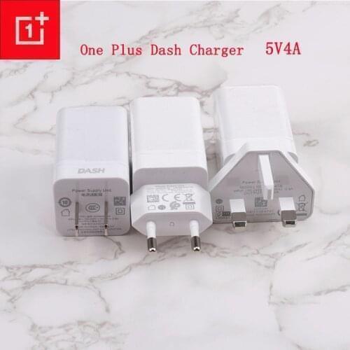 Original ONEPLUS 6 7 Dash charger One plus 6 6t 5T 5 3T 3 Smartphone EU/US/UK 5V/4A Fast charge USB wall power adapter