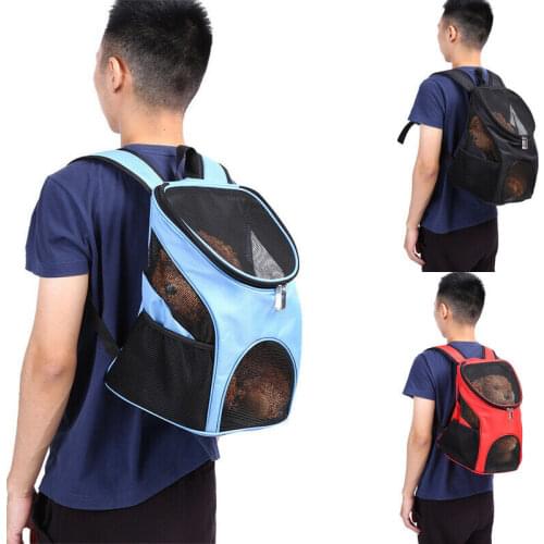 Outdoor Pet Backpack Double Shoulder Bag Backpack Pet Travel Dogs Cat Mesh Windows Carrier Bags for Cats Dogs
