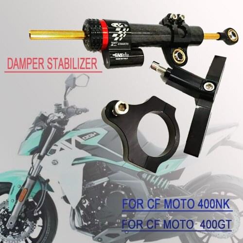 For CF MOTO 400NK 400GT Dedicated Motorcycle Adjustable Steering Damper Stabilizer
