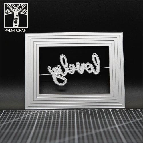 Card making rectangle background decoration metal die cutting dies 2020 DIY Scrapbook Paper die cut Crafts embossing Stencil