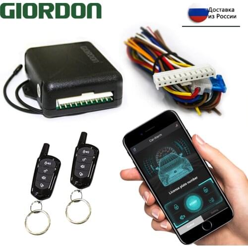 GIORDON Universal 12V Car Alarm Systems Auto Remote Central Kit Door Lock Keyless Entry System Central Locking With Remote Contr