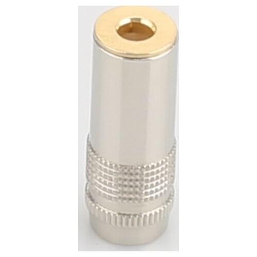 HI-End Brass 4.4mm 5 Poles Female Jack Full Balanced Headphone Plug Connector Silver