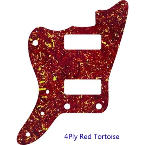 Guitar Parts For Left Handed Japan No Upper Controls Jazzmaster Style Guitar Pickguard With P90Pickups Scratch Plate Replacement