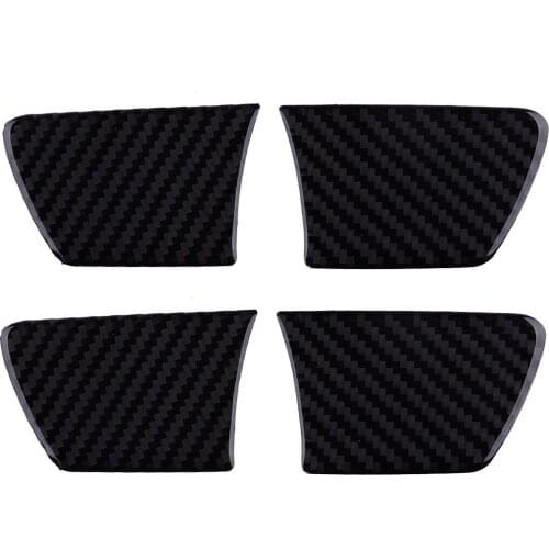 1 Set Carbon Fiber Car Interior Door Handle Bowl Stickers Trims Fit for Toyota Tacoma 2015 2016 2017 2018 2019 2020