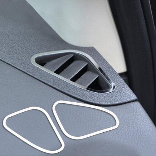 1 Pair Auto Air Conditioning Vent Trim Decorative frame Car Sticker For Ford Focus 2 MK2 2005 2006 2007 2008 2009 2010 2012 2013