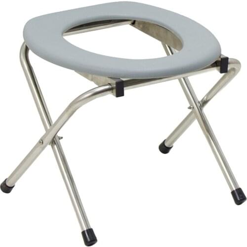 1PC Foldable Bathroom Toilet Chair Portable Toilet Seat Outdoor Camping Hiking Travel Portable Toilet Stool