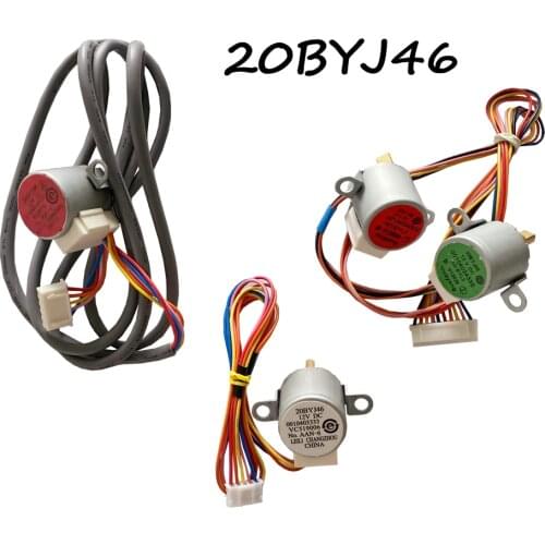 20BYJ46 Original Air Conditioner Synchronous Wind 12V DC Step Motor 0010403333 87CM / 30CM Line
