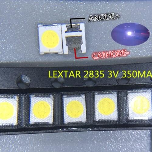 4000PCS Original LEXTAR 2835 3528 1210 3V 1w-2W SMD LED For Repair TV Backlight Cold white LCD Backlight LED