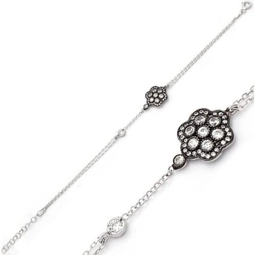 925 Sterling Silver Bracelet with Zircon Stone