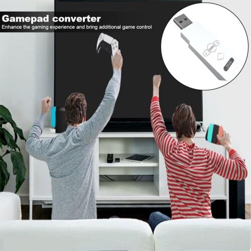 Wireless Controller Gamepad Converter USB Receiver for PS5/ Switch/PS4/PS3/PC Wireless Controller Adapter
