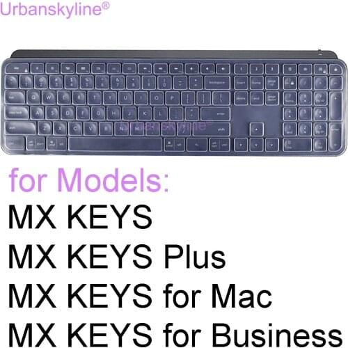 MX KEYS Keyboard Cover for Logitech MX KEYS for Mac Plus Wireless Protective Protector Skin for Logi Clear Silicone TPU Case