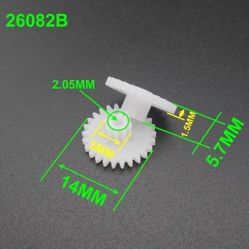 500Pcs X 0.5 Modulus 0.5M Double Gear Reduction Bilayer 26 Teeth + 8 Teeth Aperture 2MM 2.05mm 2B Loose Fitting 26T 8T 26082B
