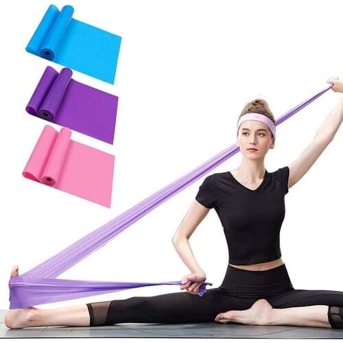 Yoga Resistance Bands Exercise Gym Fitness Latex Elastic Band Sport Pilates Traning Strap Indoor Outdoor Women Fitness Equipment