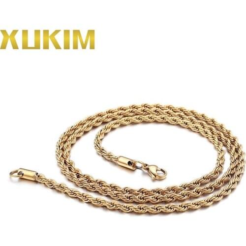GSC001 Xukim Jewelry Gold Silver Plating Rope Chain