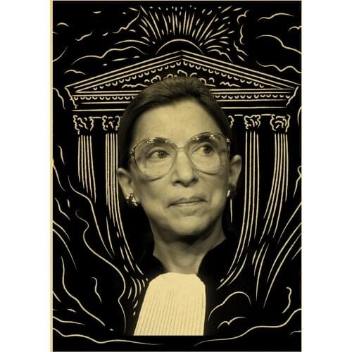 Famous Ruth Bader Ginsburg Picture Retro Hot Art Home Decor Quality Canvas Painting Poster Bedroom Living Sofa Wall Decor