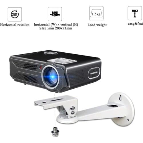 Projector Bracket 360 Angle Adjustable Mini Mount Ceiling Holder CCTV DVR Camera Holder Stand Wall Hanging Project Accessories