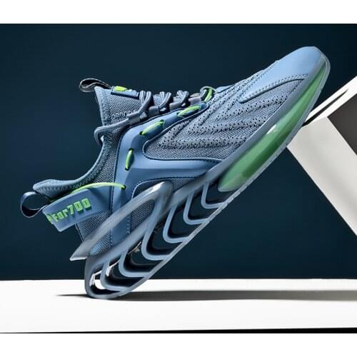 Trendy Blade Running Shoes Men Breathable Mesh Chunky Casual Sneakers Antiskid Damping Outsole Sport Shoes Training Zapatillas