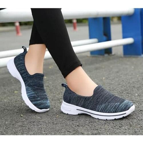 2021 Autumn Women Slip on Sneakers Shoes Ladies Breathable Platform Loafers Woman Fashion Casual Sneaker Female Comfort Shoe
