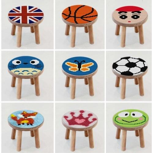 Kussen Knooppakket Embroidery Knoopkussen Dieren Latch Hook Rug Kit Carpet Cushion Latch Hook Tapijt Foamiran For Needlework Diy