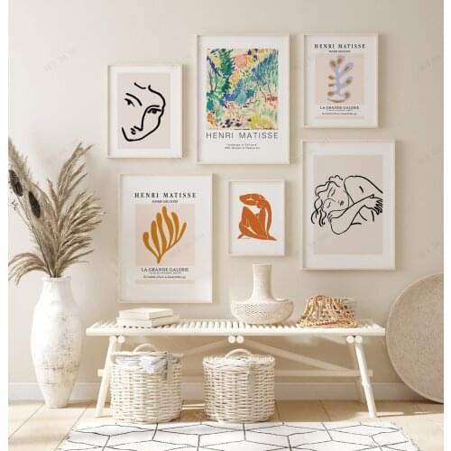 Matisse Print Set Of 6 - Printable Matisse Poster- Printables - Matisse Poster - Matisse Exhibition Poster - Prints Abstract