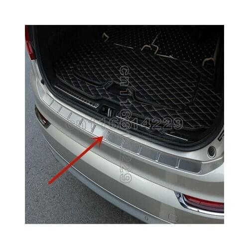 For Volvo XC90 2015 2016 2017 2018 2019 2020 stainless steel Rear Bumper Protector Sill Trunk Rear guard Tread Plate Trim