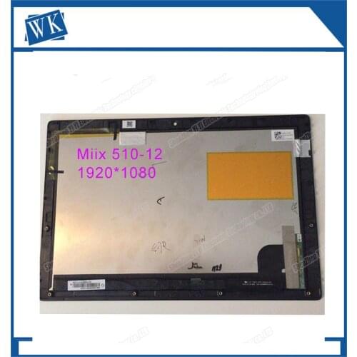 Laptop LCD monitor for Lenovo IdeaPad MIIX510-12isk MIIX510-12 miix 510-12IKB 80XE touch screen assembly (with frame)