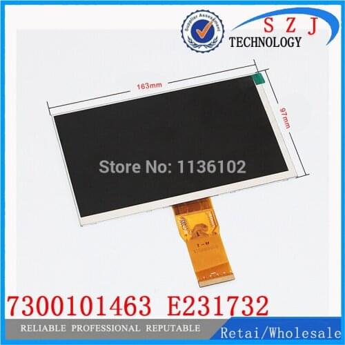 Original 7'' inch 163*97mm 7300101463 E231732 HD 1024 * 600 LCD display screen for cube U25GT tablet PC free shipping